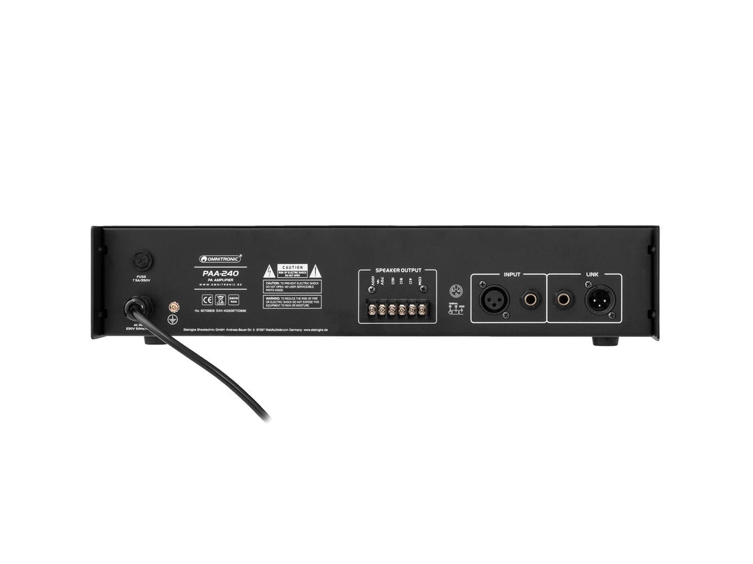 OMNITRONIC PAA-240 PA-förstärkare