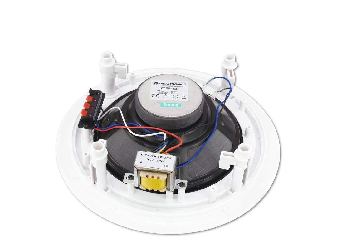 OMNITRONIC CS-8 takhögtalare vit