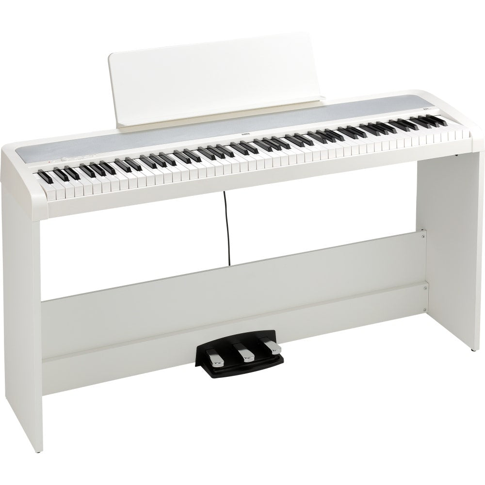 KORG B2+SP-WH Digitalpiano med stativ, vit