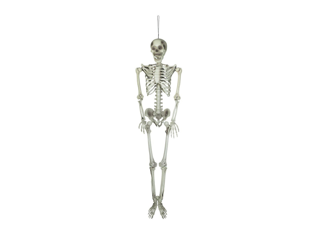 Halloween-skelet, hængende, hvidt, 150 cm