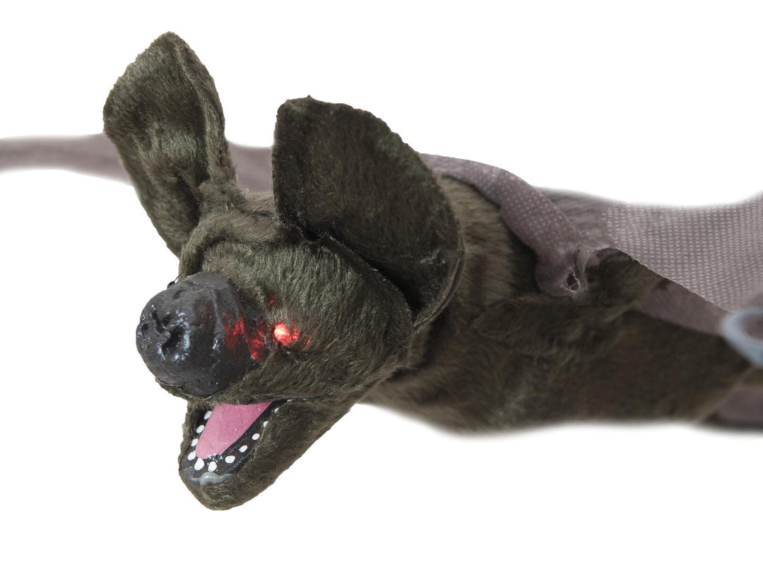 Halloween flagermus i bevægelse, animeret, 90 cm