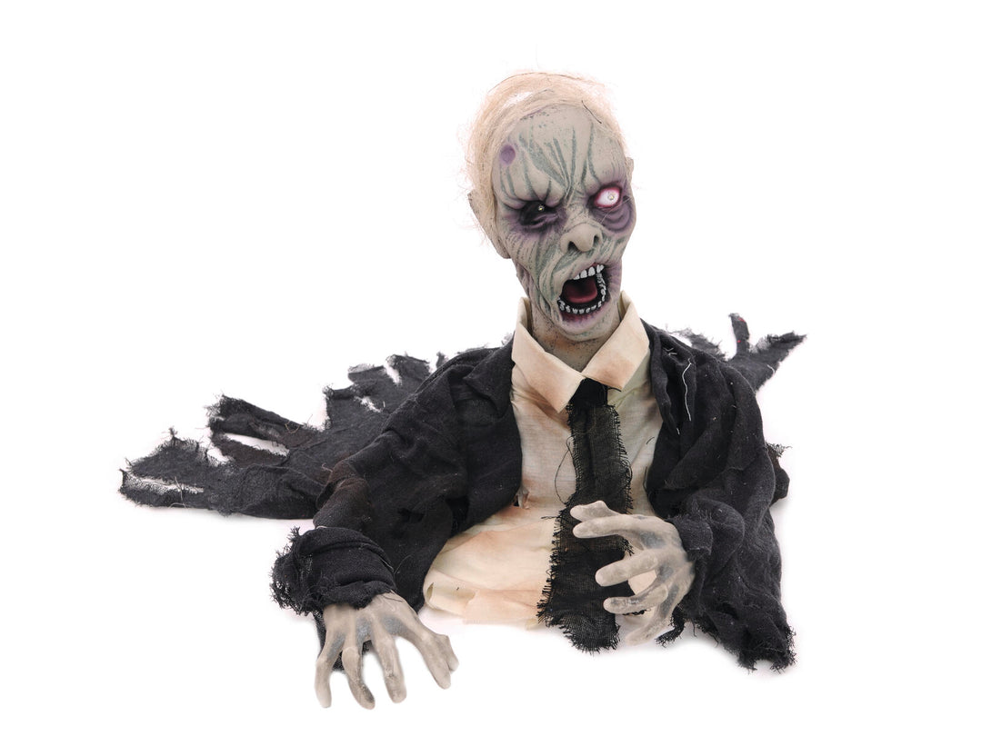 Halloween zombie, animeret, 43 cm