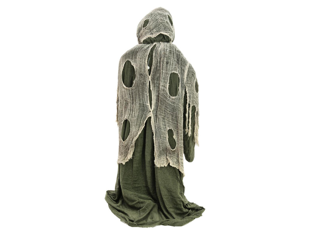 Halloween heks, grøn, animeret, 145 cm