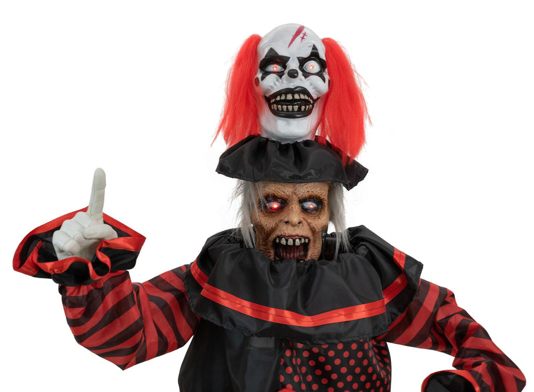 Halloween-figur pop-up-klovn, animeret, 170 cm