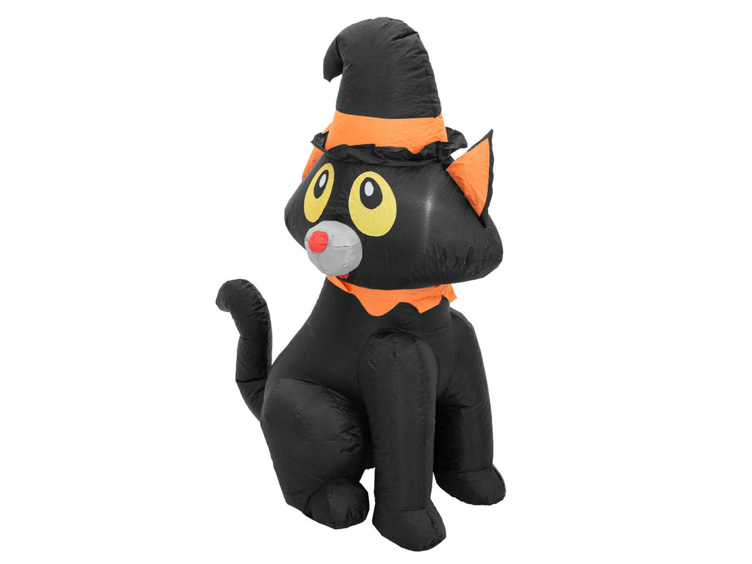 Halloween oppustelig figur kat, 125 cm
