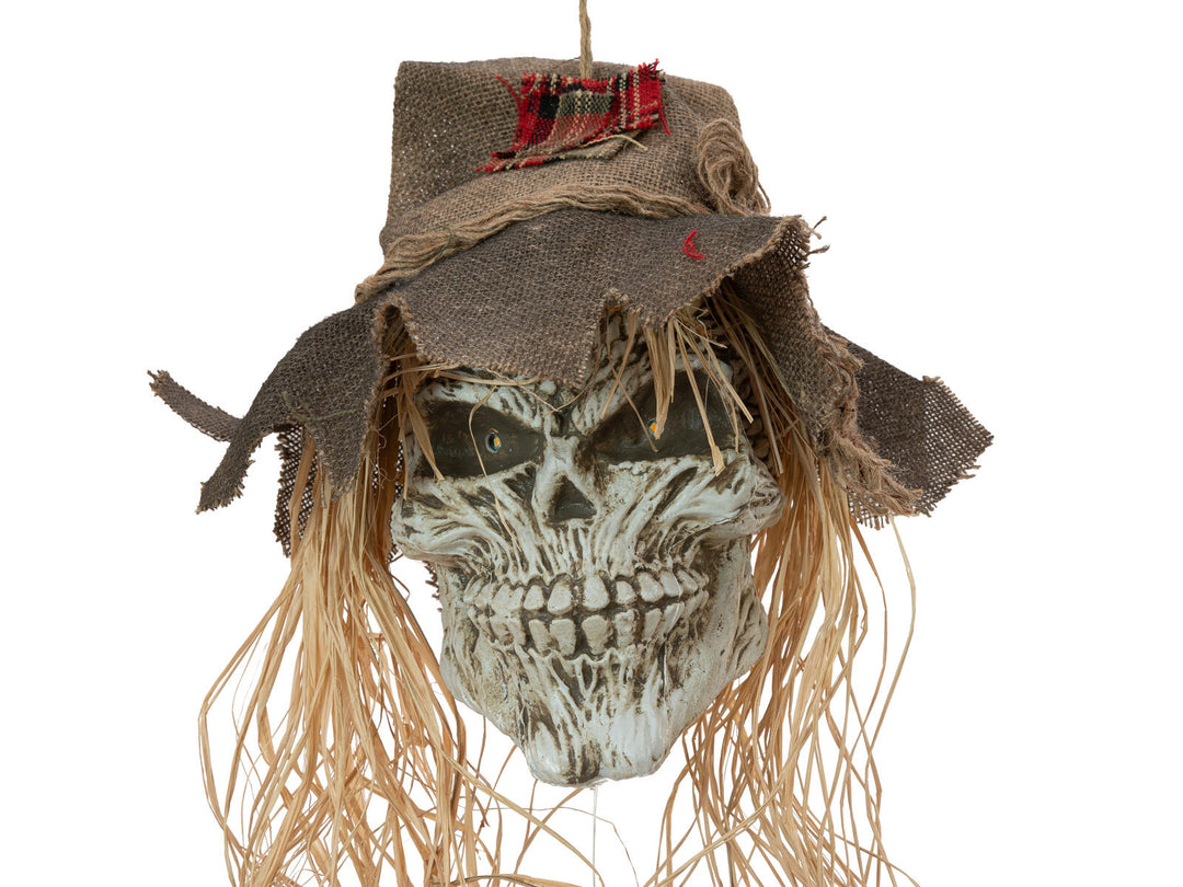 Halloween fugleskræmsel med kranie, 70 cm
