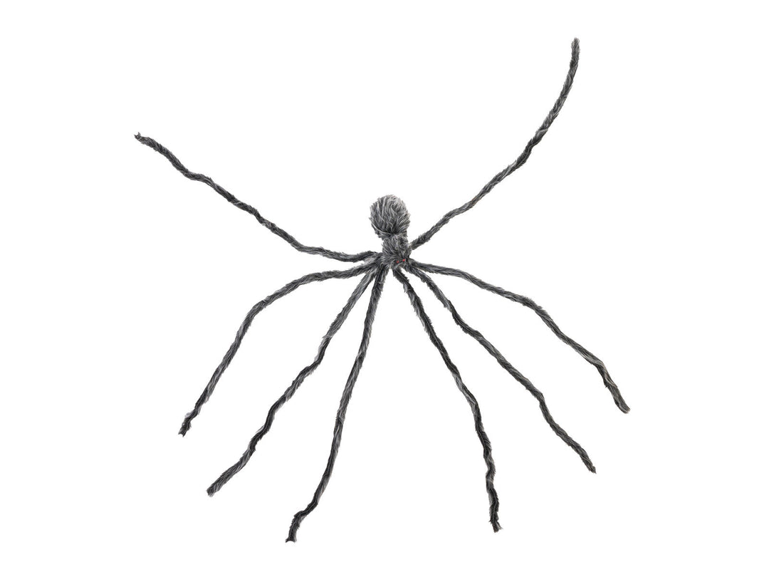Halloween jättespindel, grå, 230 cm