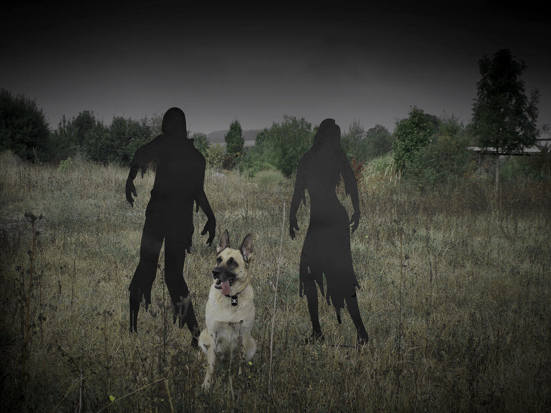 Metalsilhuet zombiekvinde, 135 cm