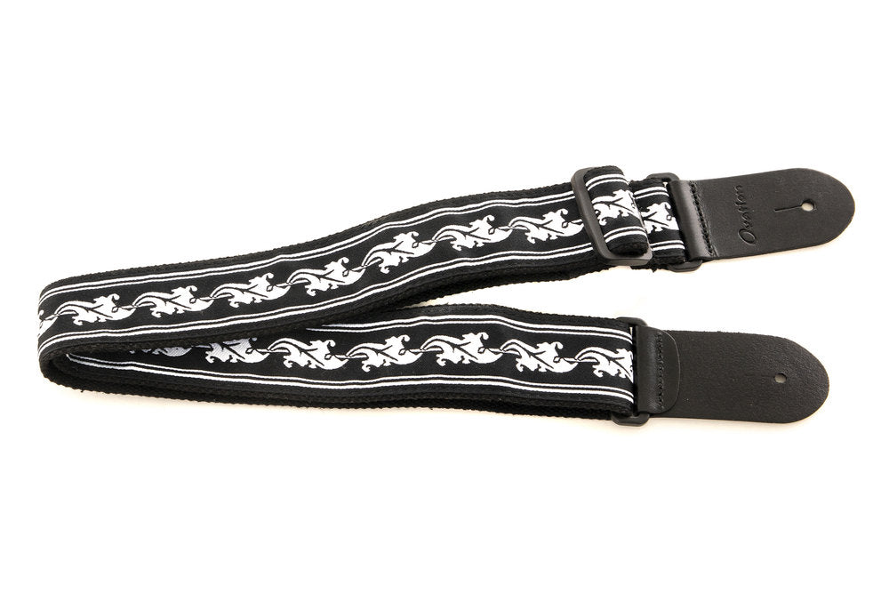 Ovation Signature gitarrrem i nylon, Leaf, White/Black