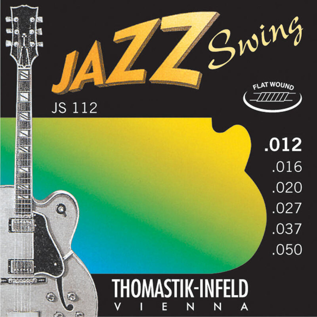 Thomastik-Infeld strängar för elgitarr Jazz Swing Series Nickel Flat Wound - set 012 flatwound (JS112)