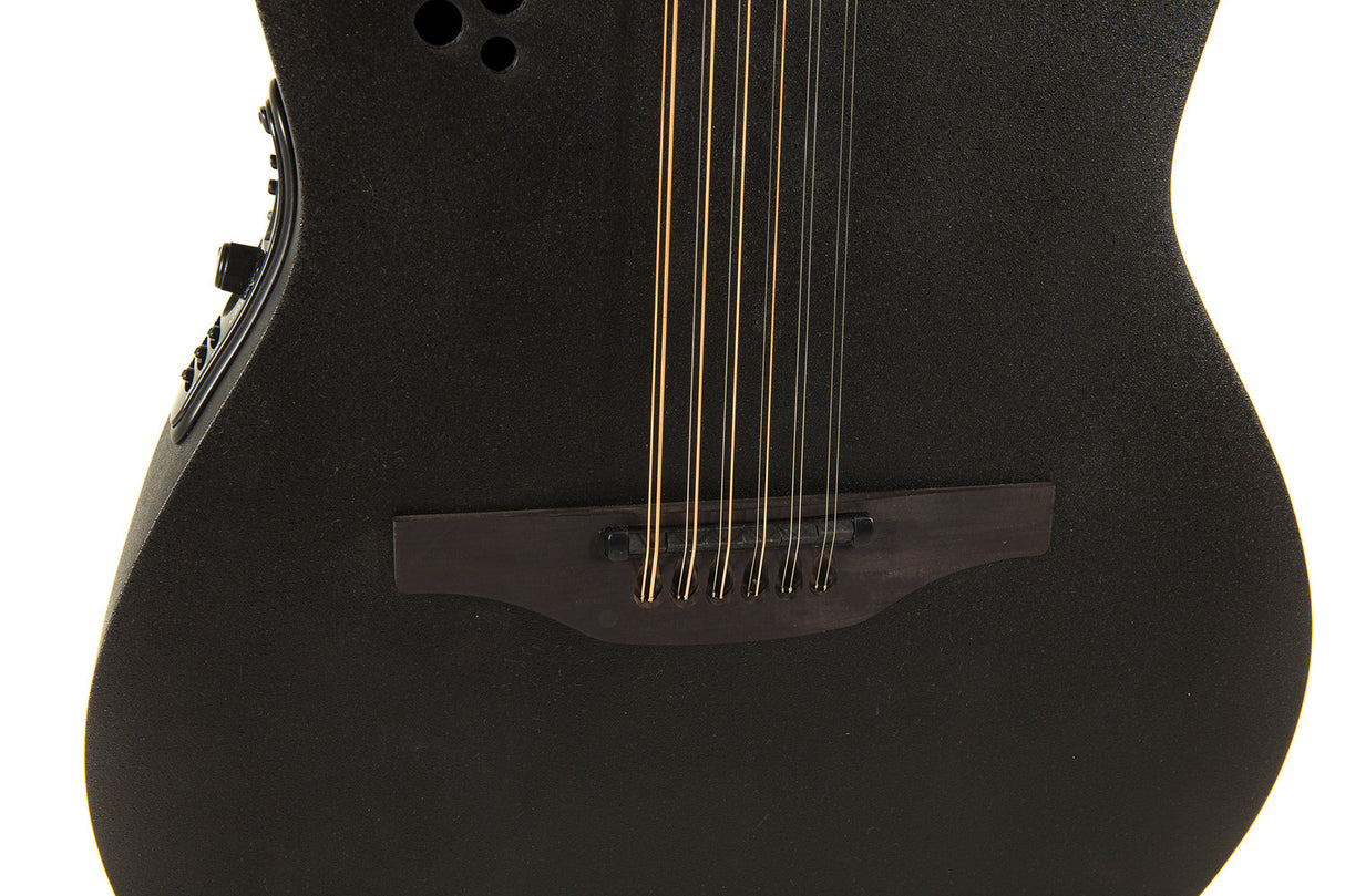 Ovation E-Acoustic Gitarrer Elite TX Deep Contour Cutaway 12-strängad - Svart texturerad (2058TX-5-G)