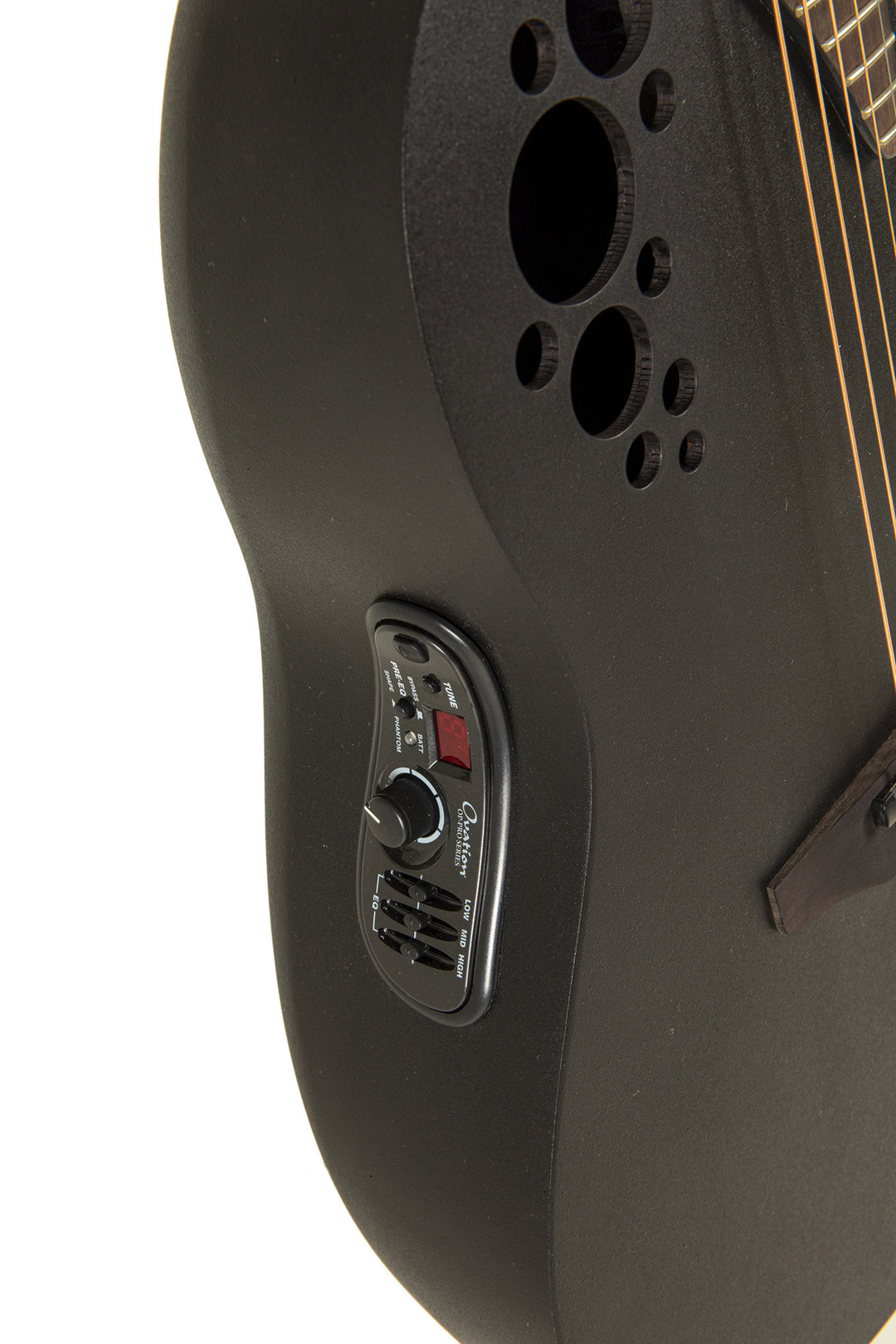 Ovation E-akustisk Gitarrer Elite TX Deep Contour Cutaway - Svart texturerad (2078TX-5-G)