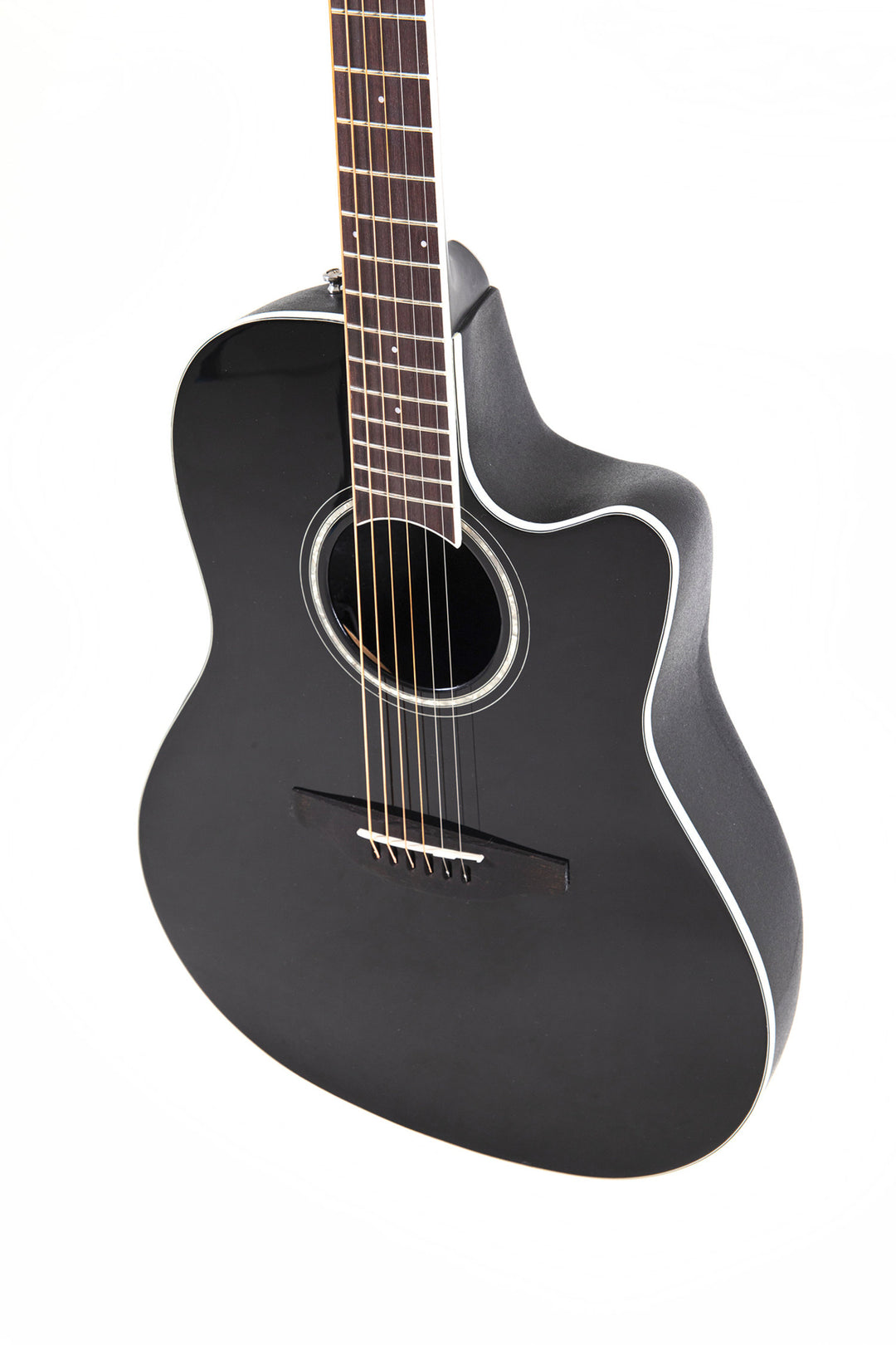 Ovation E-akustisk Gitarrer Celebrity CS Standard Mid Cutaway - Black (CS24-5-G)