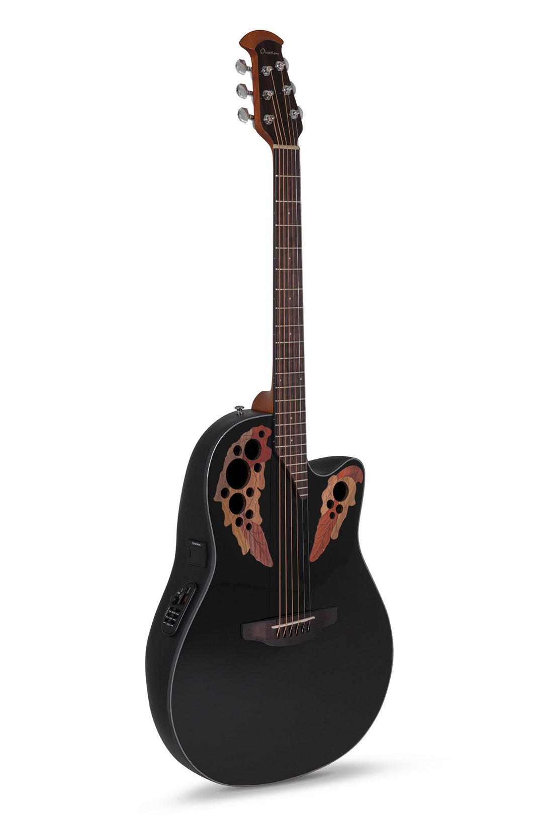 Ovation E-akustisk Gitarrer Celebrity Elite Mid Cutaway - Svart (CE44-5-G)