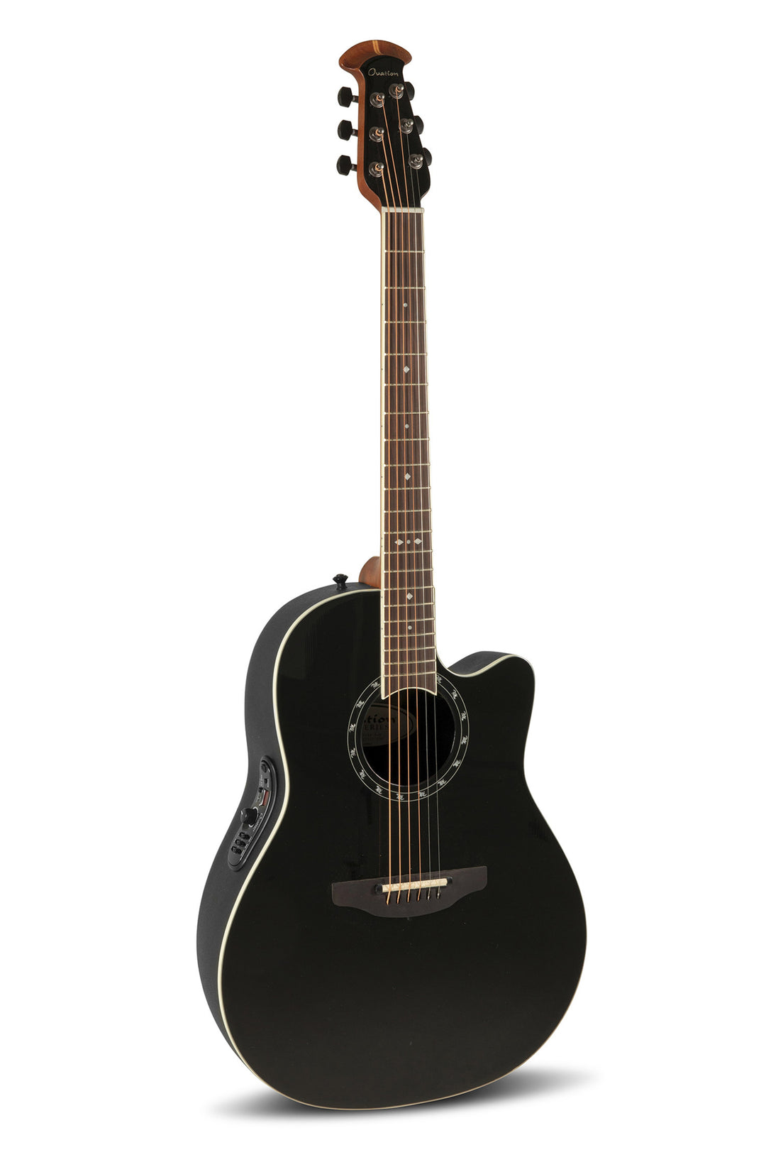 Ovation E-akustisk Gitarrer Standard Balladeer Deep Contour Cutaway - Svart (2771AX-5-G)