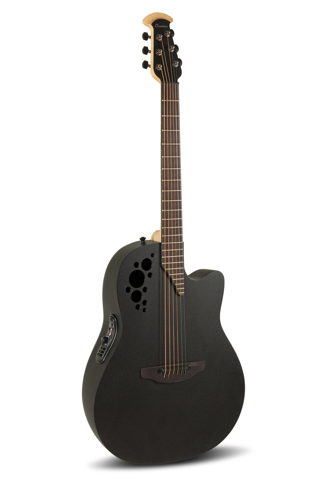 Ovation E-akustisk Gitarrer Elite TX Deep Contour Cutaway - Svart texturerad (2078TX-5-G)