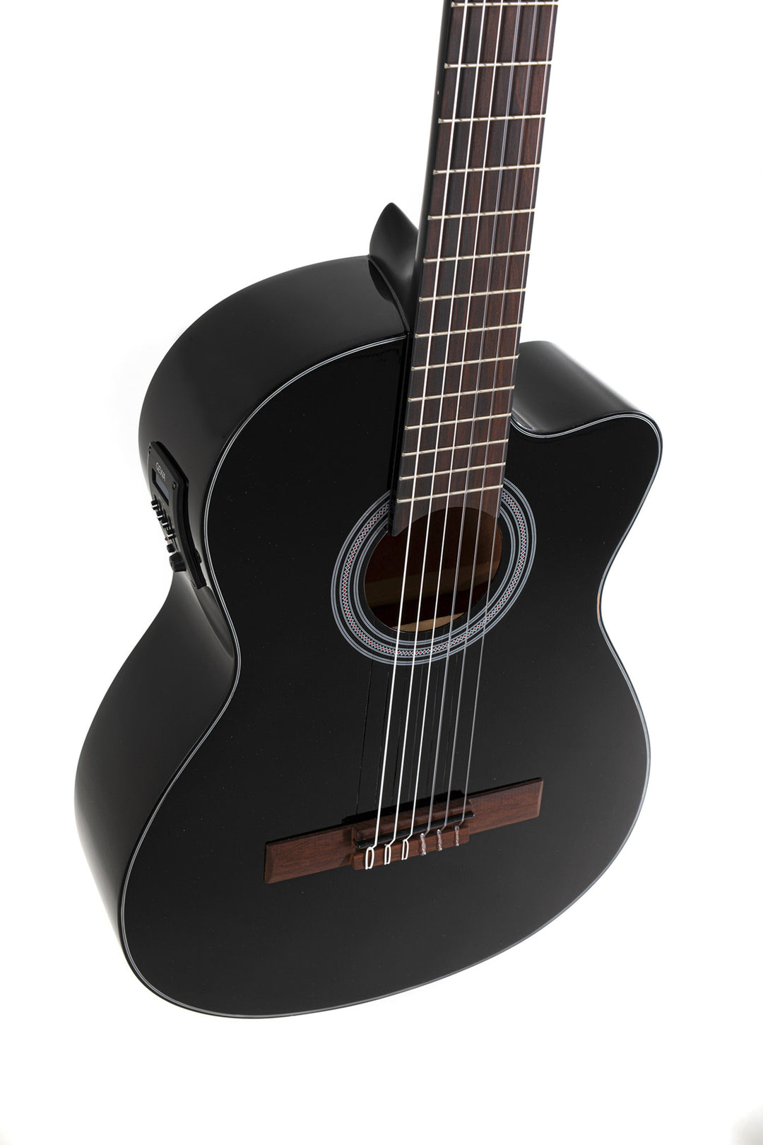 GEWA E-akustisk klassisk gitarr Student Svart - E-akustisk svart