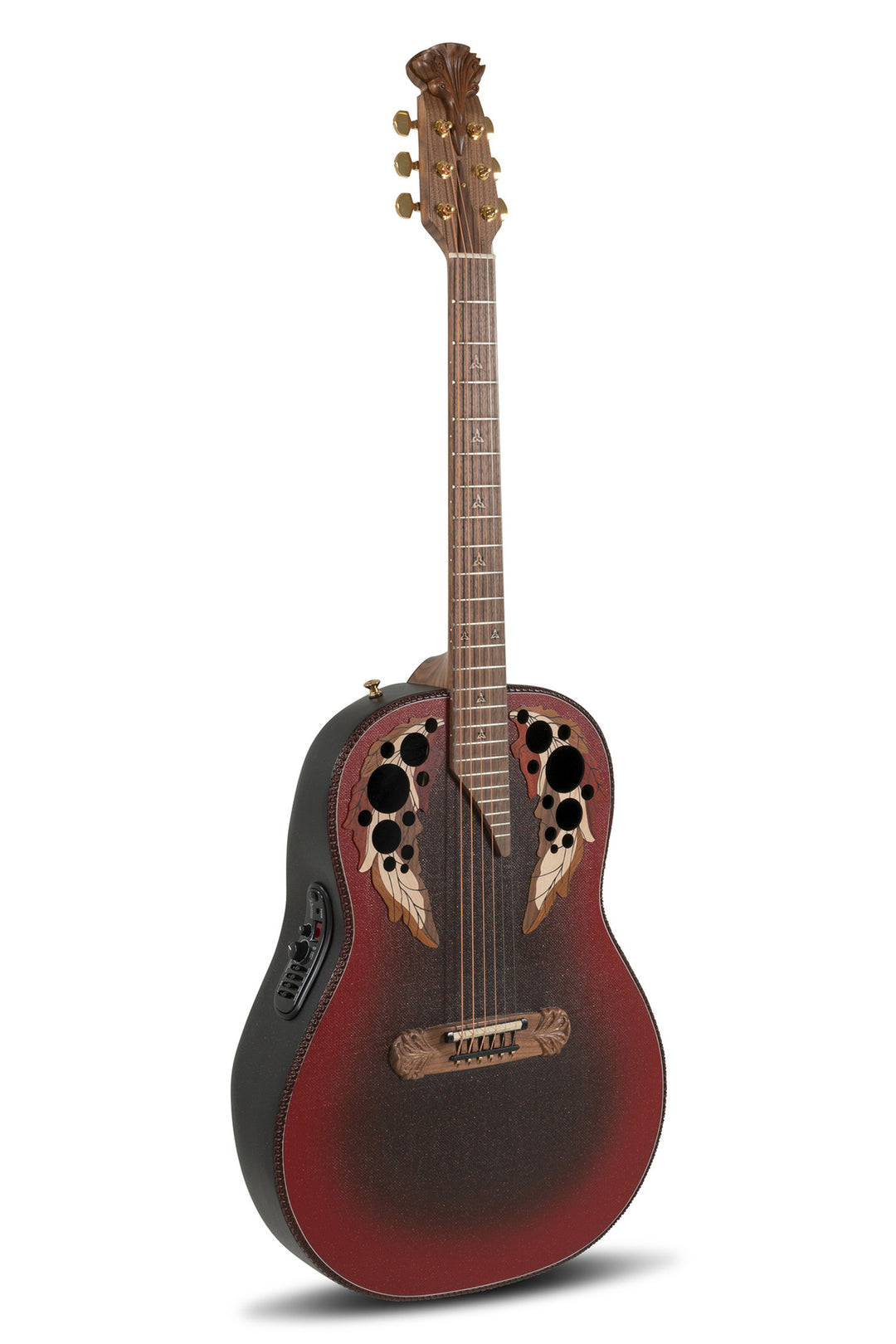 Adamas E-akustiska Gitarrer 1687GT Deep Non-Cutaway - omvänd röd burst (1687GT-2-G)