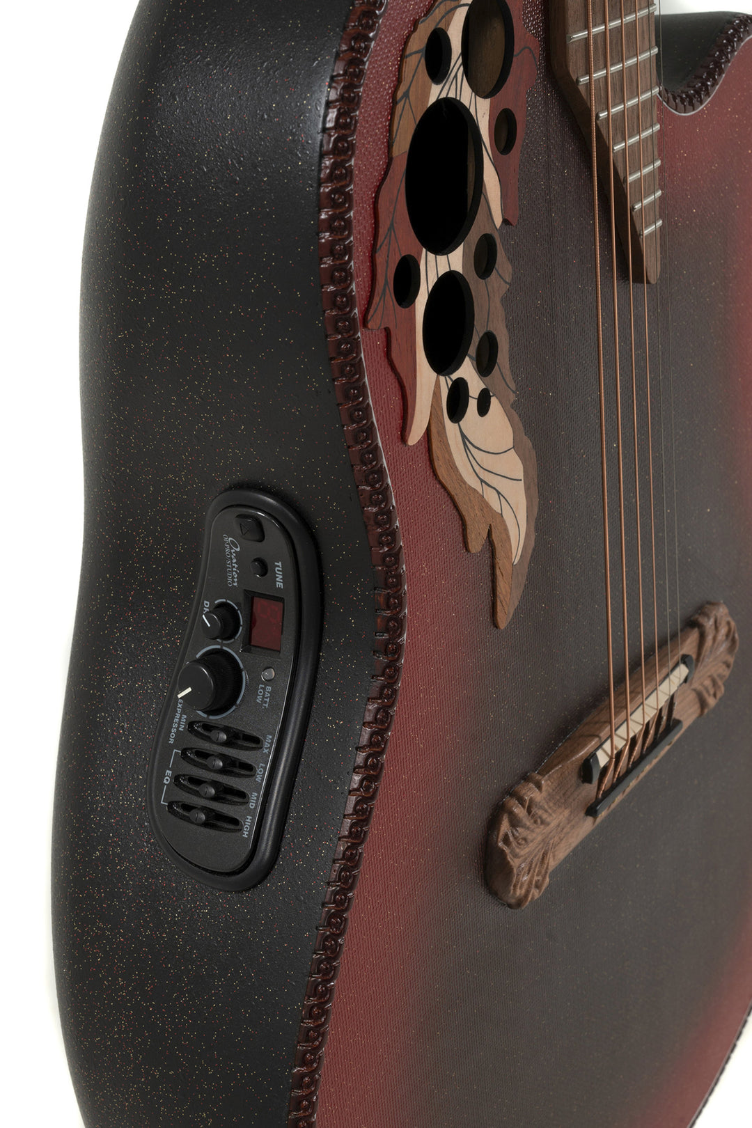 Adamas E-akustiska Gitarrer 2087GT Deep Contour Cutaway - omvänd röd burst (2087GT-2-G)
