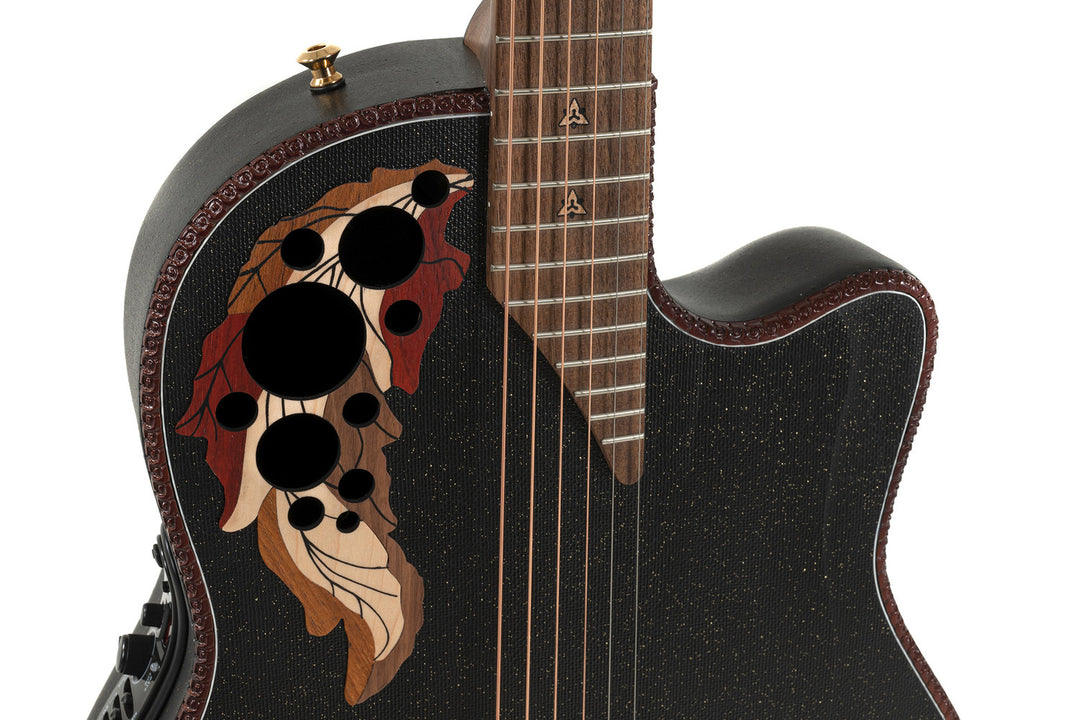 Adamas E-akustiska Gitarrer 2087GT Deep Contour Cutaway - svart (2087GT-5-G)