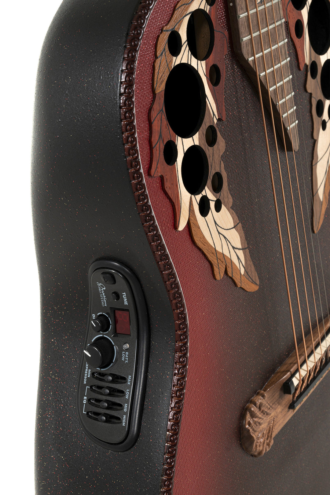 Adamas E-akustiska Gitarrer 1687GT Deep Non-Cutaway - omvänd röd burst (1687GT-2-G)