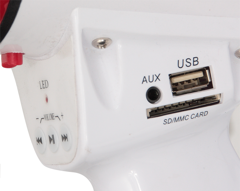 LTC -megafon med USB, SD och AUX-ingång