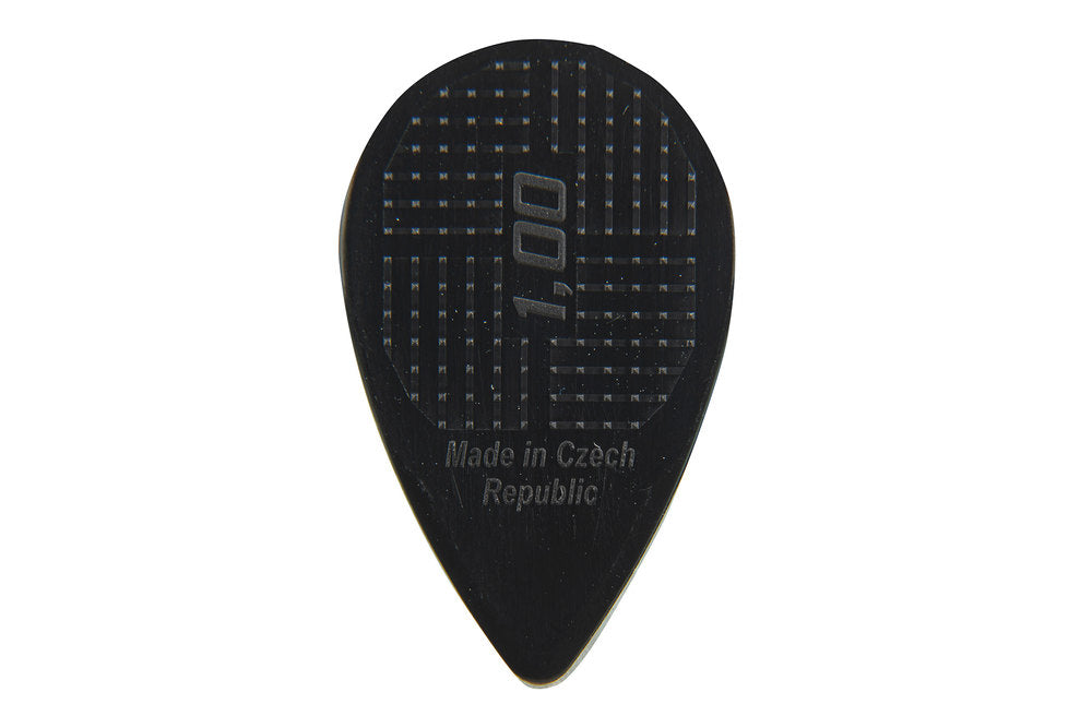D-Grip Janicek Balkanplektrum, 1,00 mm, svart, 6 st.