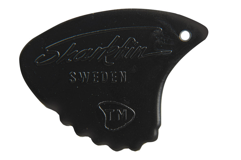 Shark Fin Relief-plektrum, 1,15 mm extra hårt, svart, 12 st.