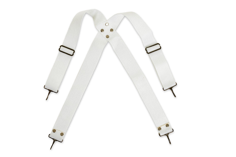 Basix bärrem för bastrumma, 3 cm bred, vit nylon