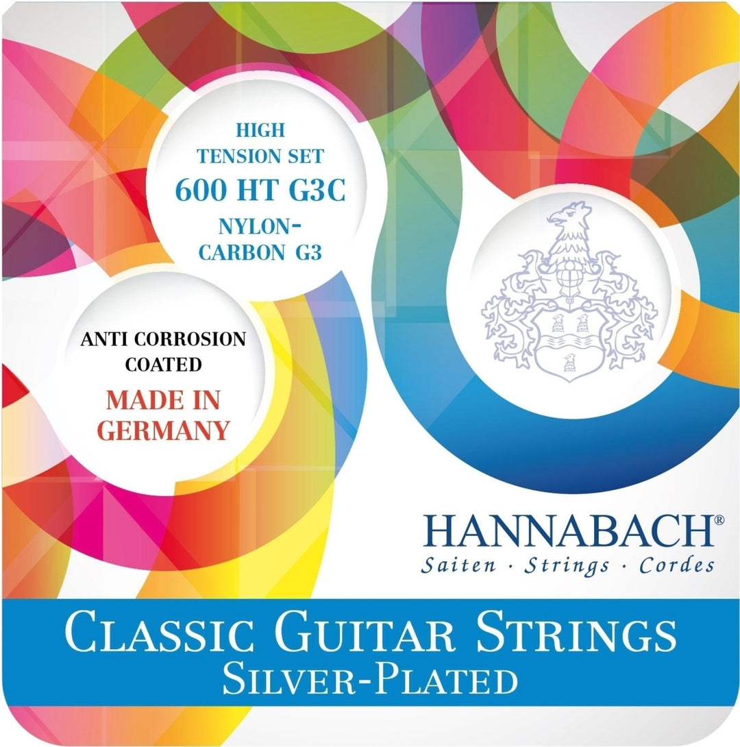 Hannabach strängar för klassisk gitarr 600 G3C G3 CARBON - set (600 HTG3C)