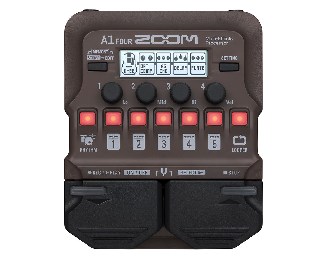 Zoom A1 Fyra akustiska effektpedal