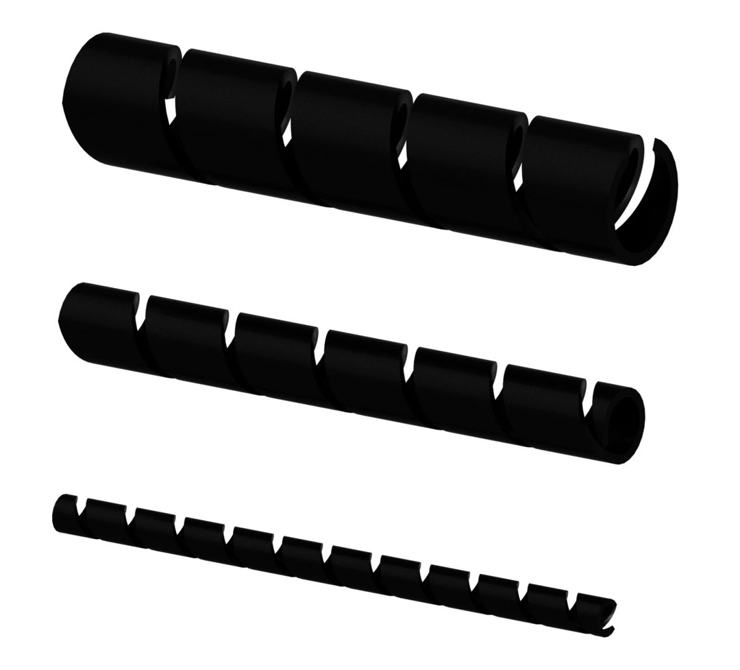 ProCab kabelsamlar spiral Sort Ø=12mm 10 m