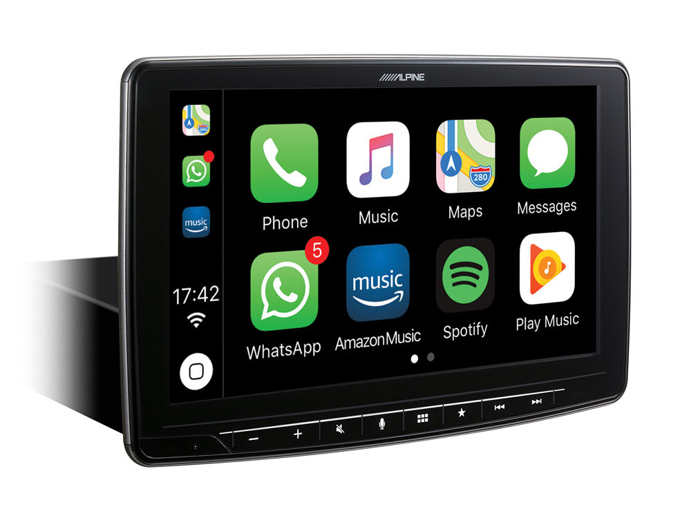 Apple Carplay , Android Auto i Fiat 500 Beige Interiör (2007-2015)