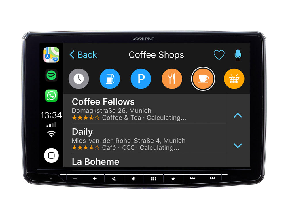 Apple Carplay , Android Auto i Fiat 500 Beige Interiör (2007-2015)
