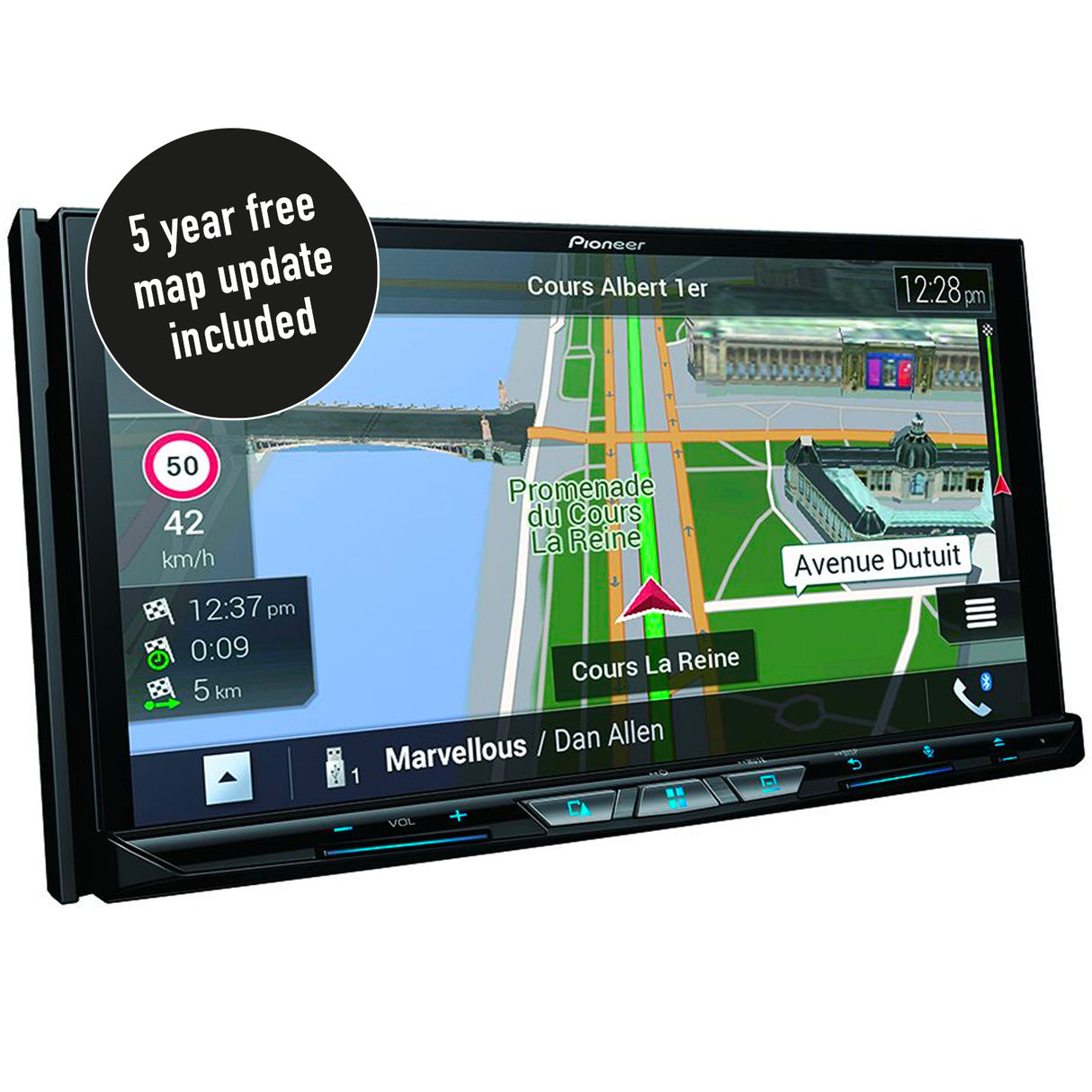 Pioneer AVIC-Z930DAB GPS-navigering, trådlös Apple CarPlay och Bluetooth