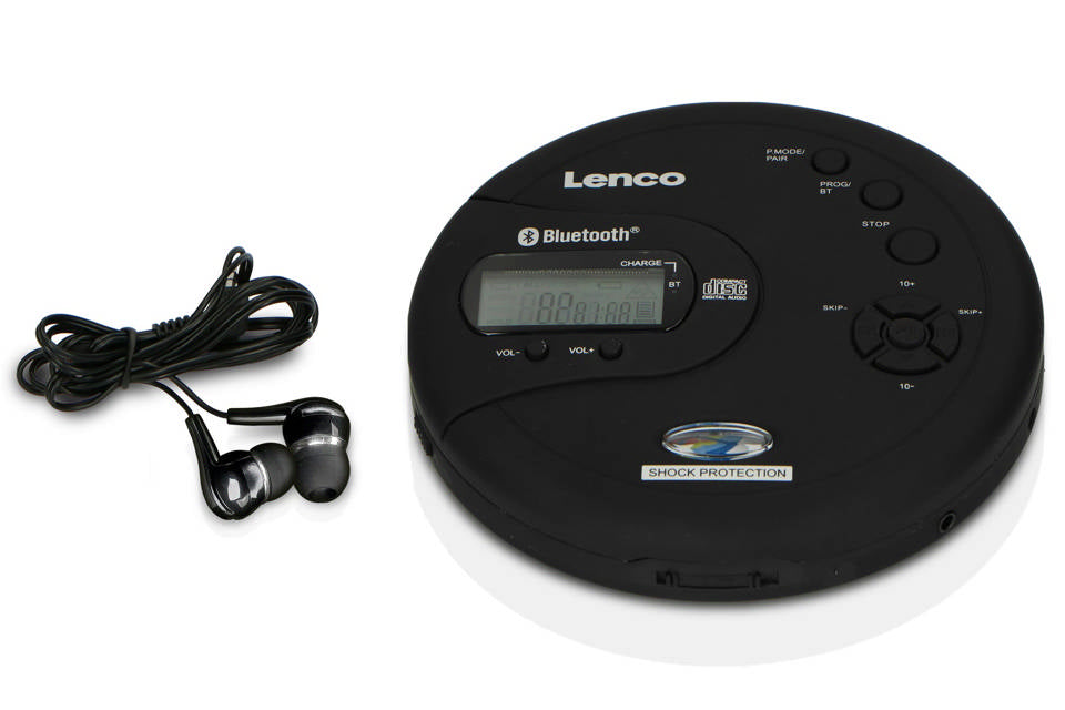 Lenco CD-300BK Bärbar CD-spelare med Bluetooth