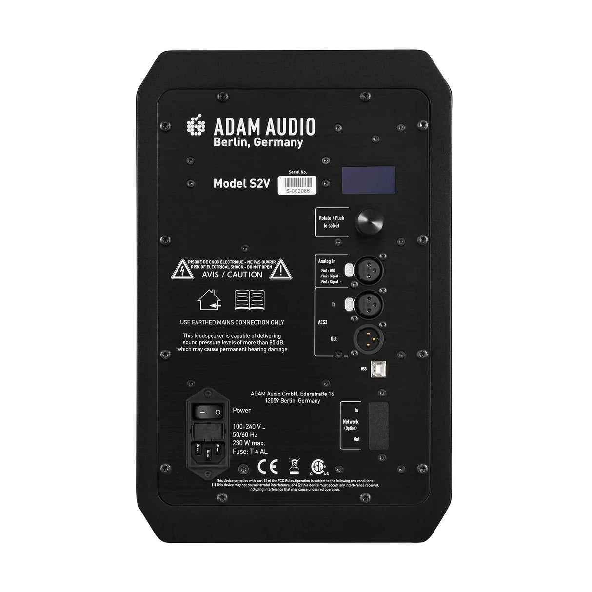 Adam S2V Nærfeldt Studio Monitor (med gratis U-fäste)