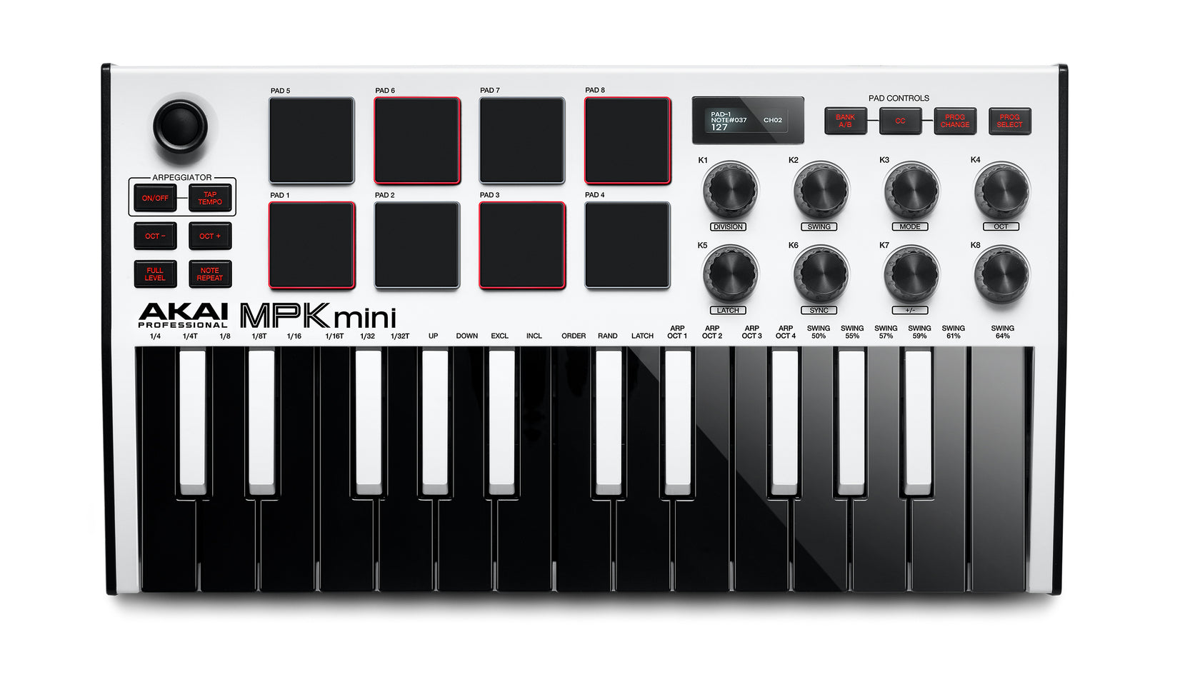 Akai MPK Mini Mk3 (vit)