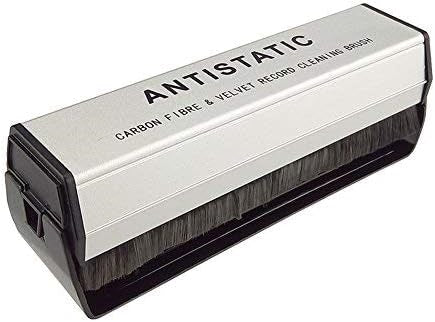 Kolfiber- och samettborste för vinylskivor