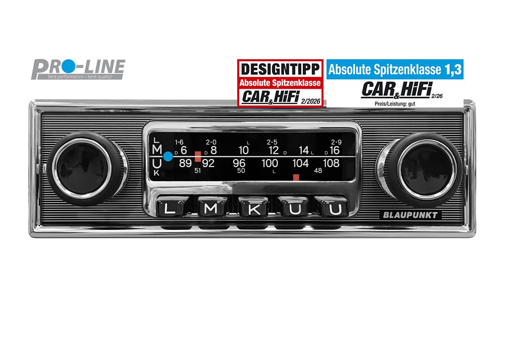 Blaupunkt FRANKFURT retro bilradio, Bluetooth, FM/DAB+