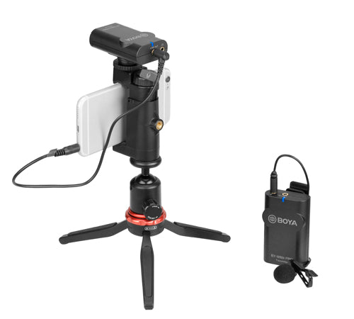 Boya trådlöst set för DSLR och smartphones