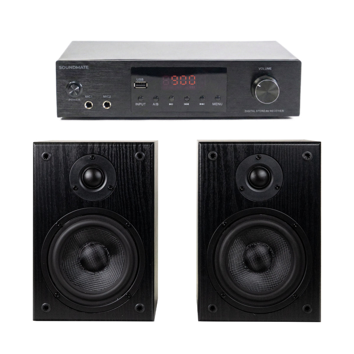 SoundMate HBS-05 Regnhögtalare & Förstärkarpaket