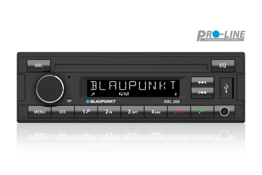 Blaupunkt Kiel 260 1-DIN bilradio med DAB+, Bluetooth, USB & AUX