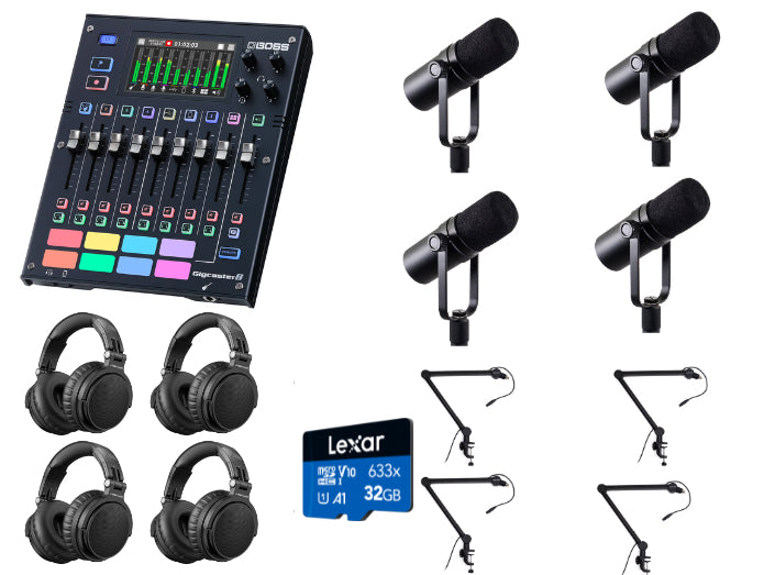 Boss Gigcaster 8 Streaming Mixer Starter Pack