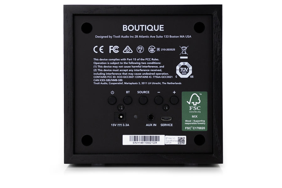 Tivoli Audio Boutigue Bluetooth-högtalare, Svart