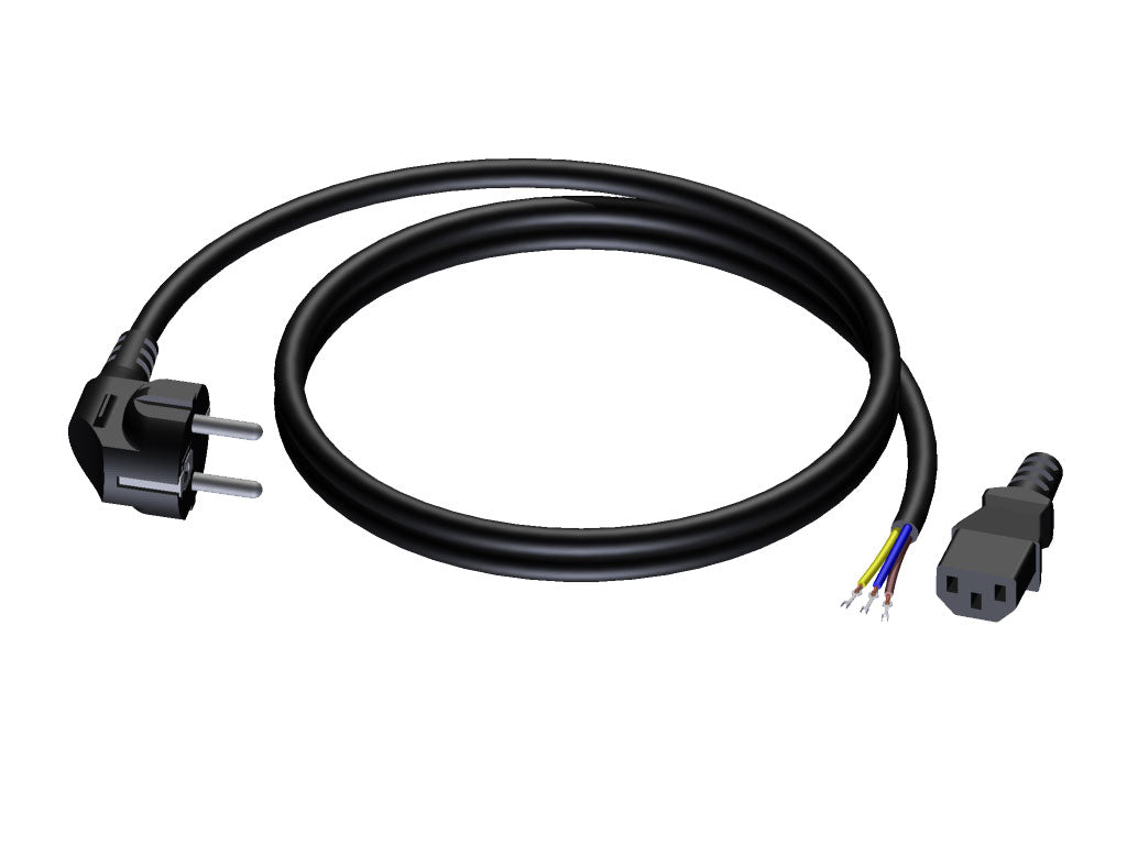 ProCab strömkabel 3x1,5 mm², hun Euro>Schuko han, 10 m (CAB491-10)