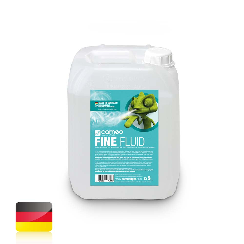 Cameo FINE FLUID 5 L - Haze-effekt rökvätska med mycket låg densitet och mycket lång hängtid 5 L