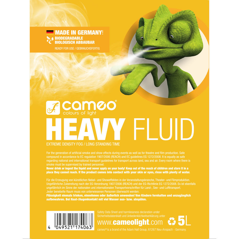 Cameo HEAVY FLUID 5 L - Rökvätska med mycket hög densitet och mycket lång hängtid 5 L
