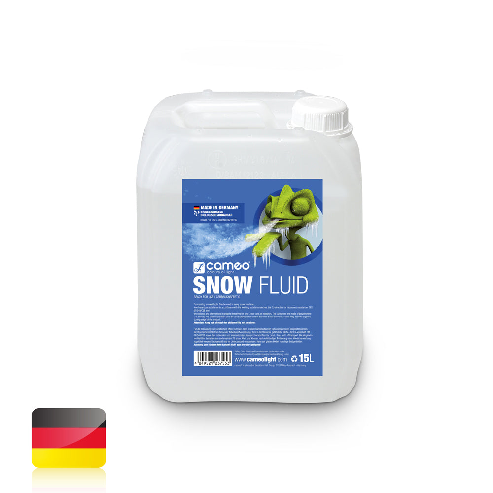 Cameo SNOW FLUID 15 L - Specialvätska för snömaskiner för produktion av skum 15 L