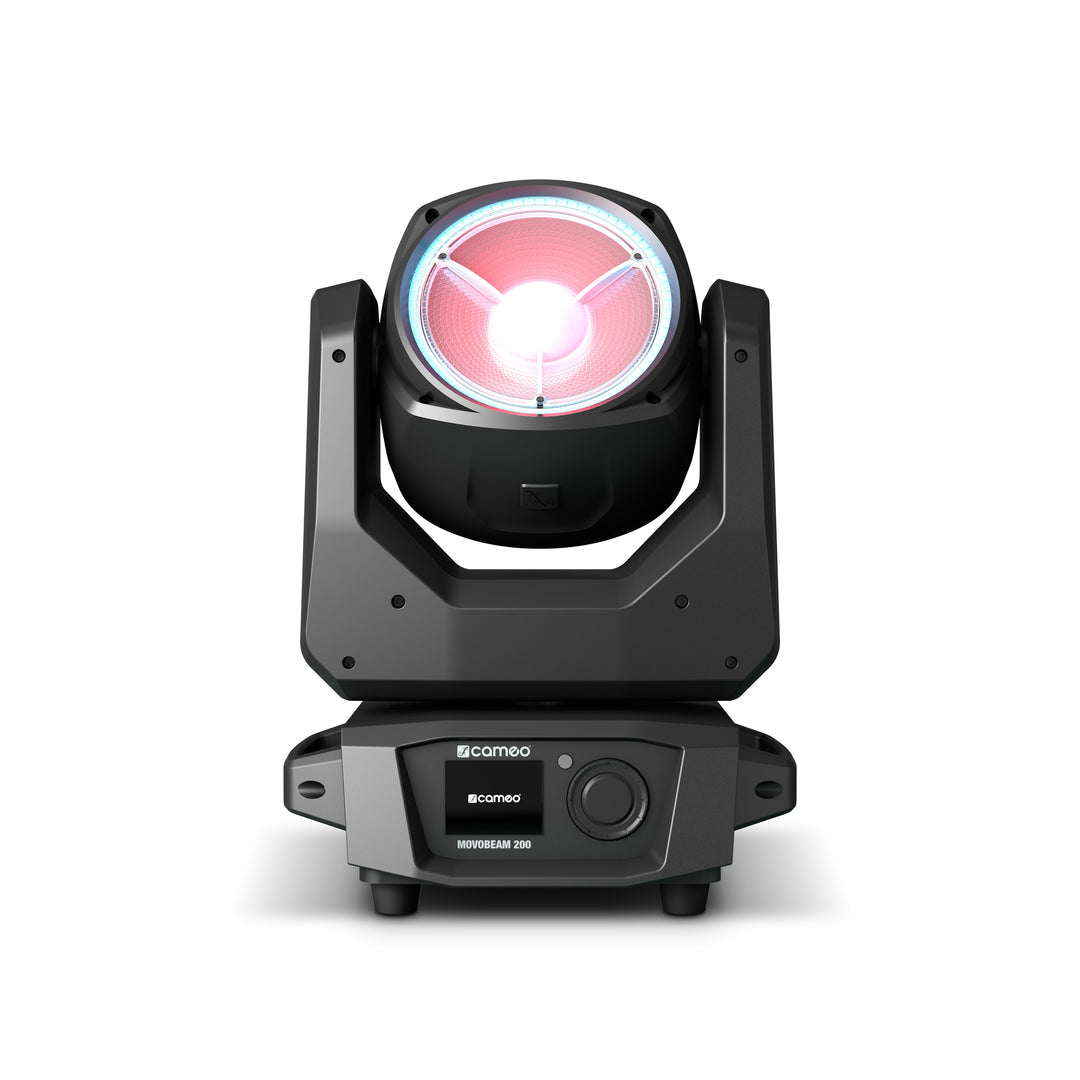 Cameo MOVO BEAM 200 - Beam moving head med obegränsad rotation och LED-ring